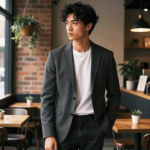 Cinematic Portrait of Confident Young Man