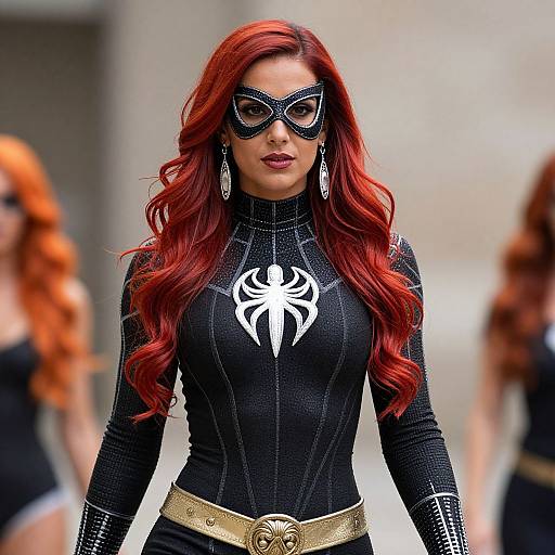 Female Black Widow Superhero Costume
