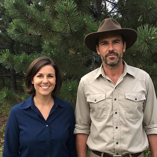 Forest Portrait of a Smiling Couple
