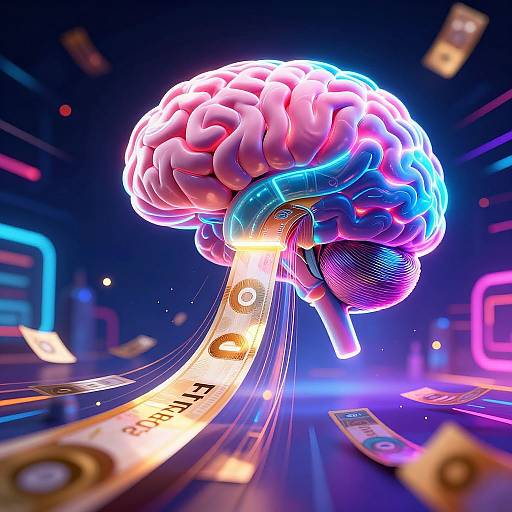 Futuristic AI Rewards Visualization