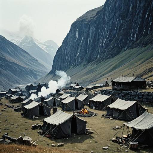 Desolate Bandit Camp on Jagged Cliffs