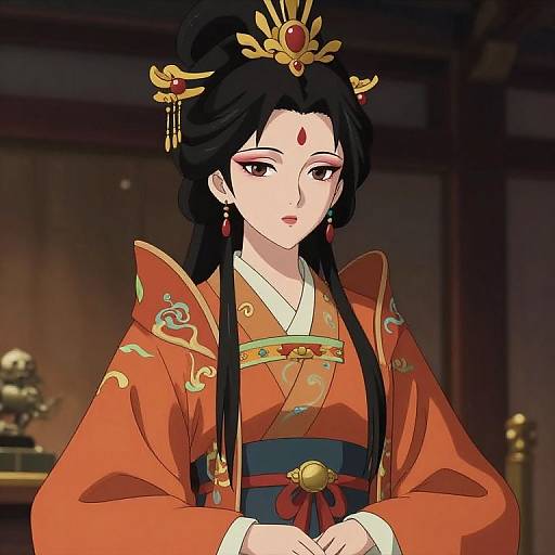Dystopian Anime Girl in Hanfu