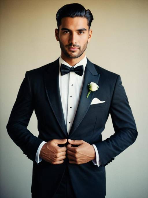 Stylish Wedding Tuxedo Portrait