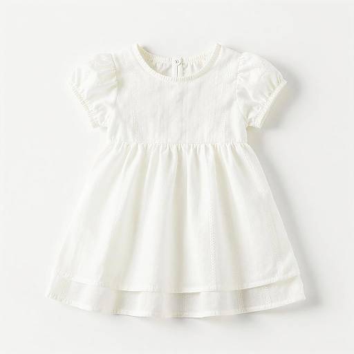 White Baby Dress with Ruffles