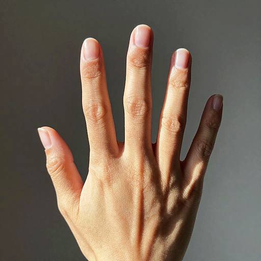 Realistic Human Hand with Detailed Fingers