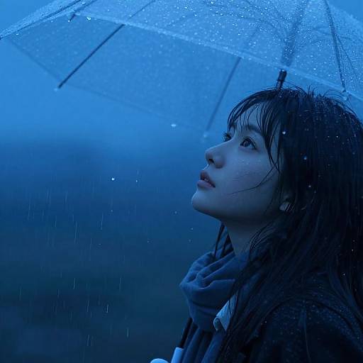 Electric-Blue Sky Raindrop Lullabies