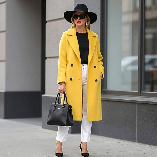 Chic Urban Fashion Statement in Yellow