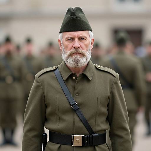 Vintage Military Ringmaster Portrait