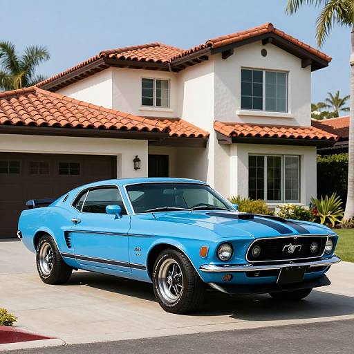 Vivid 1970 Ford Mustang Fastback