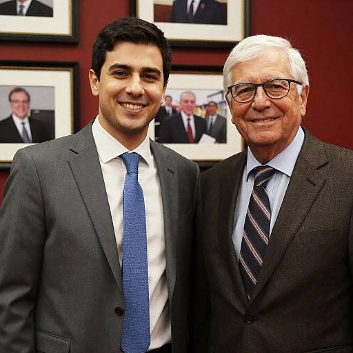 Portrait of Two Men in Suits