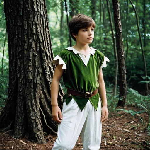 Boy in Realistic Peter Pan Costume