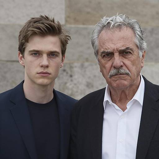 Portrait of Two Men Side by Side