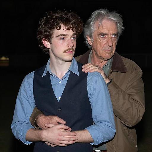 Intense Night Encounter Between Two Men