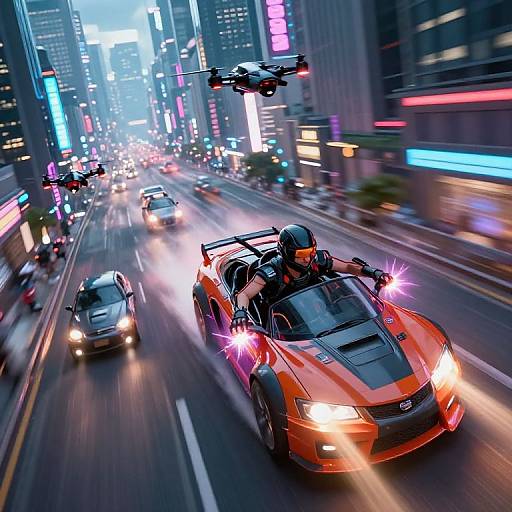 Kaisen Chuui Neon Aerial Chase