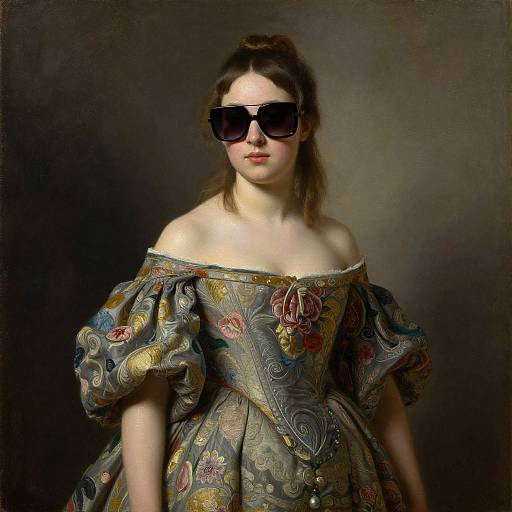 Futuristic Elegance in Dutch Master Style