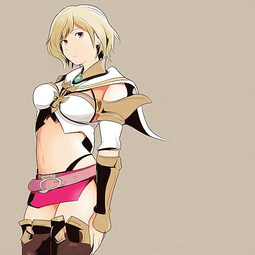 Illustration of Ashelia b'nargin dalmasca, final fantasy in the style of Hekiga (freelot)