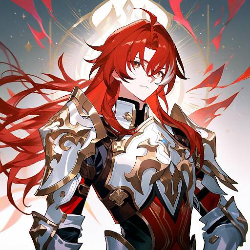 Illustration of Argenti (honkai: star rail), honkai: star rail in the style of Nishihara isao