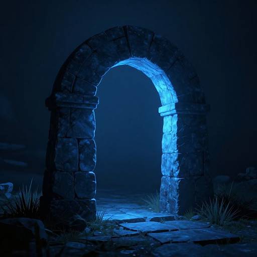 Ethereal Glowing Ancient Archway