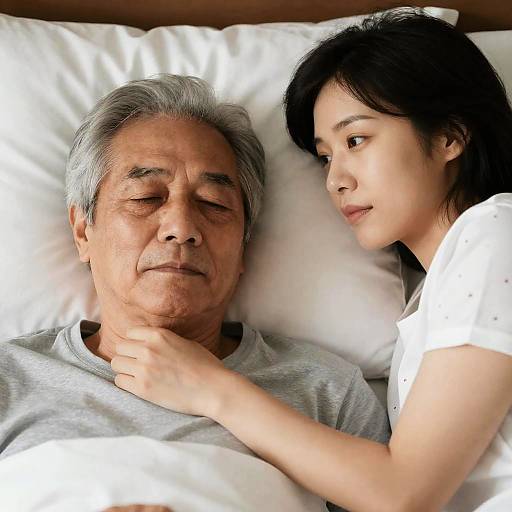 Tender Moment: Couple in Soft Lighting