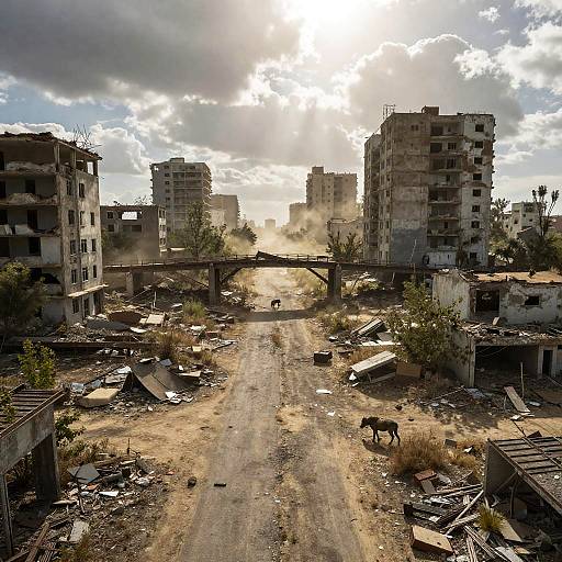 Apocalyptic Abandoned City Ruins