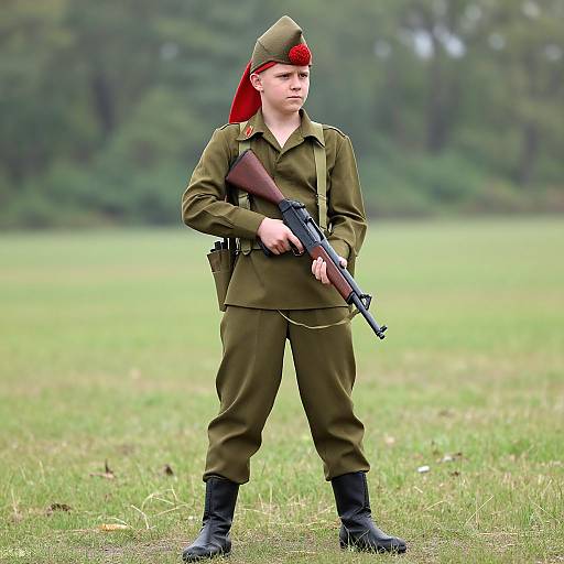 International Soldier in Fancy Dress