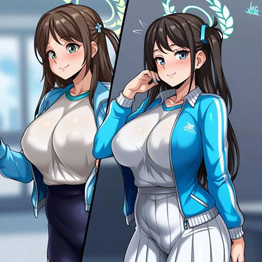 Illustration of Airi (band) (blue archive), blue archive in the style of Jmg