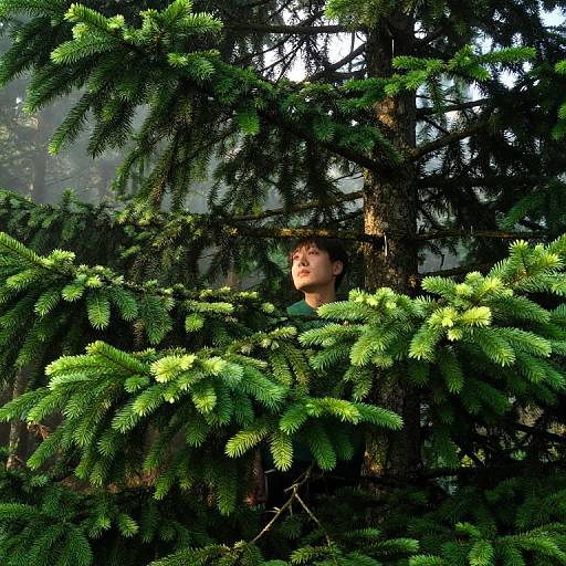 Morning Mist Evergreen Portrait