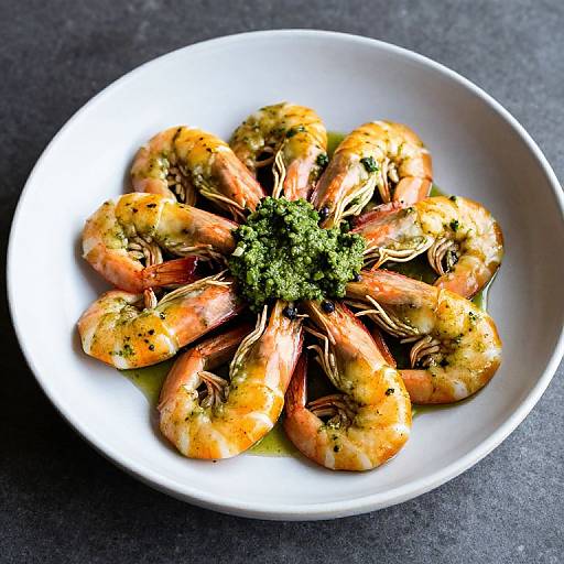 Delicious Pesto Shrimp Dish