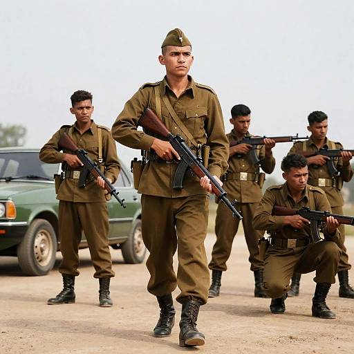 Intensity and Determination in Military Pride