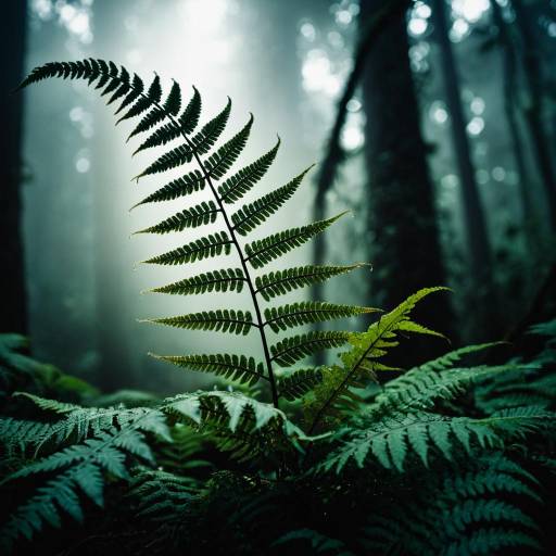 Enchanted Emerald Fern in Macro Photography Enchanted Emerald Fern in Macro Photography