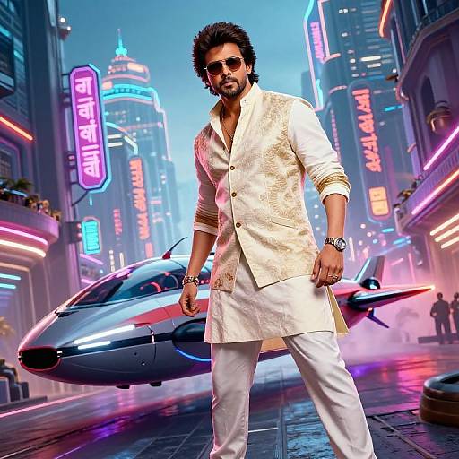 Rajinikanth in Futuristic Indian City