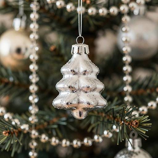 Elegant Crystal Beaded Christmas Decor