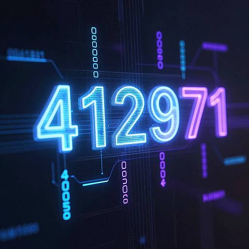 Futuristic Neon Digital Code