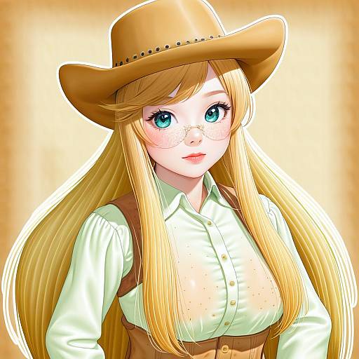 Illustration of Applejack, my little pony in the style of Asamura hiori