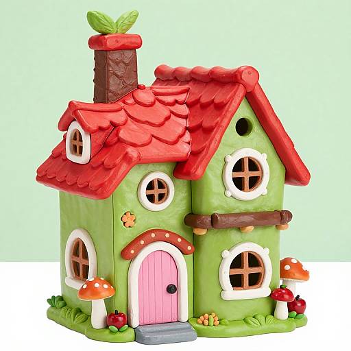 Colorful Whimsical Fairy House Design