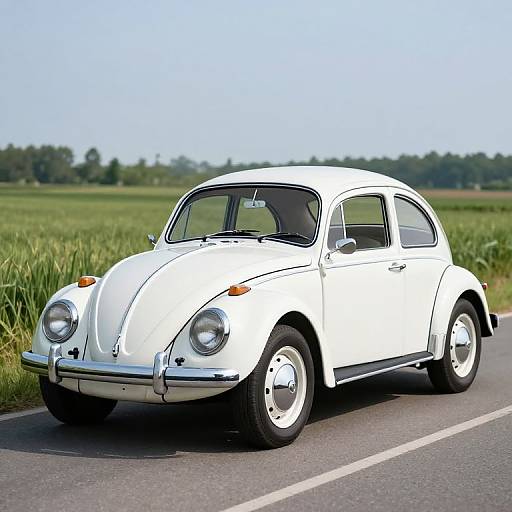 Vintage 1959 Volkswagen Beetle Scene