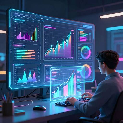 Futuristic AI Multidimensional Data Interface