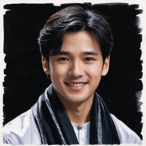 Smiling Young Asian Man Portrait