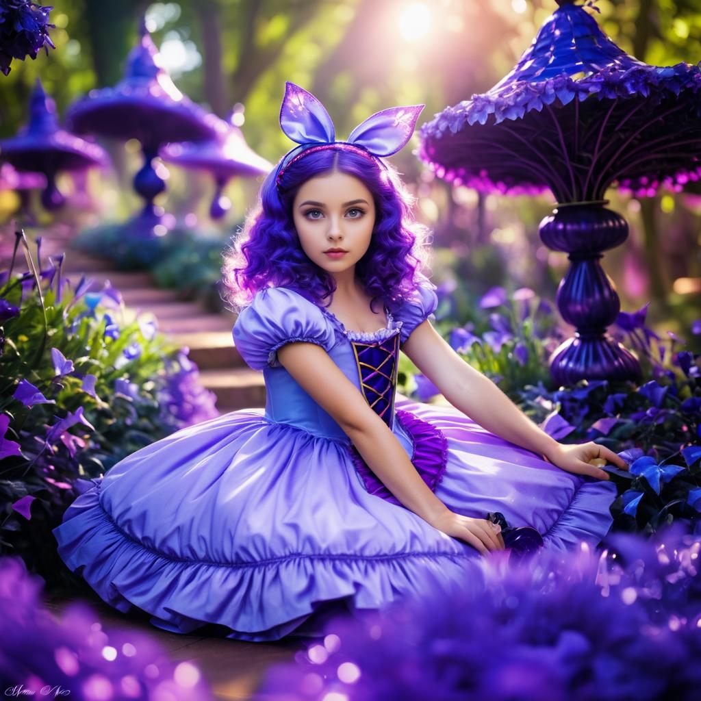 Enchanting Alice in a Vibrant Wonderland