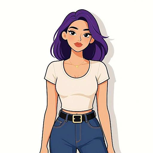 Casual Woman with Stylish Outfit