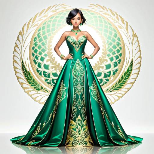 Exotic Amazon Beauty in Stunning Gown Exotic Amazon Beauty in Stunning Gown