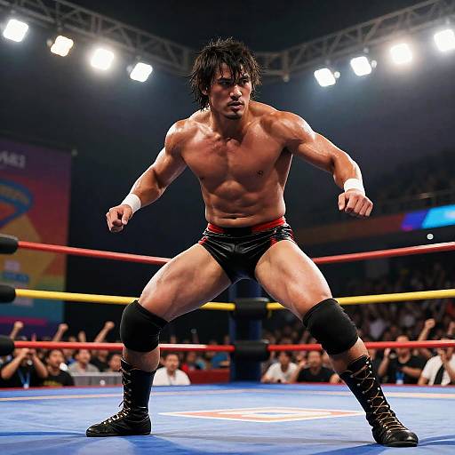 Dynamic Hawlucha Wrestling Action