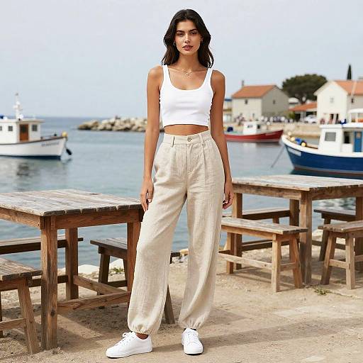 Slim Heroine by Seaside Village