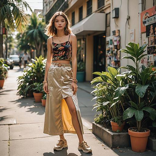 Trendy Y2K Teenage Fashion Photography