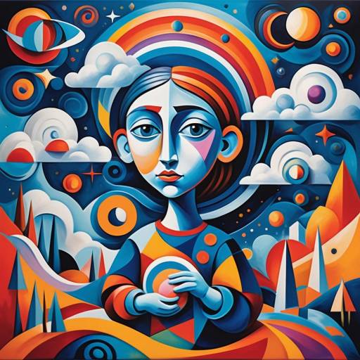 Dreamlike Child in Picasso's Style