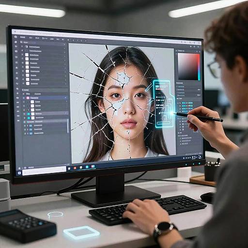 Futuristic AI Inpainting Repair Technology