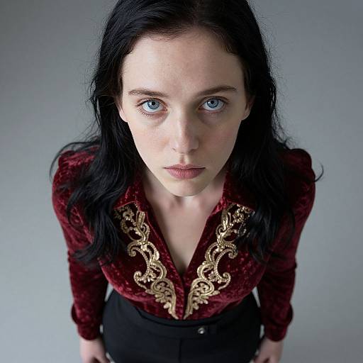 Superrealistic Portrait of Enigmatic Female Artist