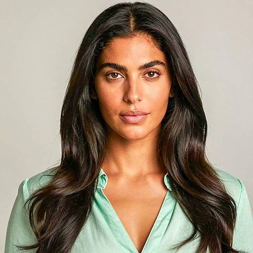 Portrait of a Woman with Wavy Hair