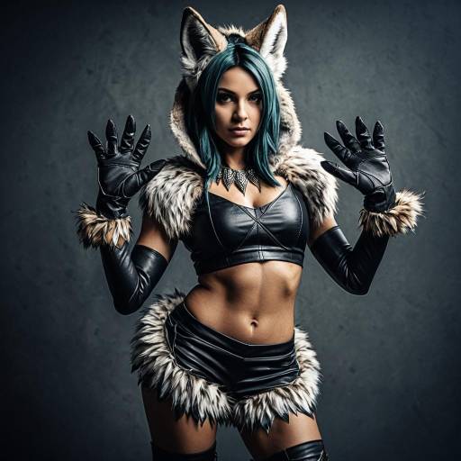 Alluring Jackal-Inspired Cosplay Costume