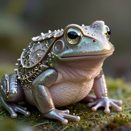 Elegant Frog in Fractal Armor